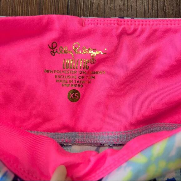 🆕 Lilly Pulitzer luxletic UPF 50+ weekender crops in sunset swim SZ XS - Picture 5 of 6